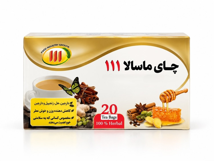 دمنوش چای ماسالا ۱۱۱ (۲۰ عددی)